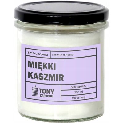 Cup&You Naturalna ręcznie robiona świeca sojowa zapachowa w szkle MIĘKKI KASZMIR 50h palenia 300ml - prezent upominek dla kobiety mamy dziewczyny żony babci.. Cup&You Naturalna ręcznie robiona świeca sojowa zapachowa w szkle MIĘKKI KASZMIR 50h palenia 300ml - prezent upominek dla kobiety mamy dziewczyny żony babci..