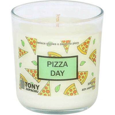 Cup&You Naturalna ręcznie robiona świeca sojowa zapachowa w szkle PIZZA DAY 40h palenia 200ml - prezent upominek dla kobiety mamy dziewczyny żony babci niej Cup&You Naturalna ręcznie robiona świeca sojowa zapachowa w szkle PIZZA DAY 40h palenia 200ml - prezent upominek dla kobiety mamy dziewczyny żony babci niej