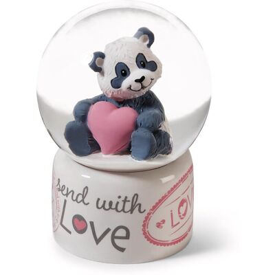 NICI Love 62631 Kula śnieżna z pandą, szklana kula do potrząsania, dekoracja z brokatem, pomysł na prezent dla przyjaciół, 6,5 cm, biała NICI Love 62631 Kula śnieżna z pandą, szklana kula do potrząsania, dekoracja z brokatem, pomysł na prezent dla przyjaciół, 6,5 cm, biała