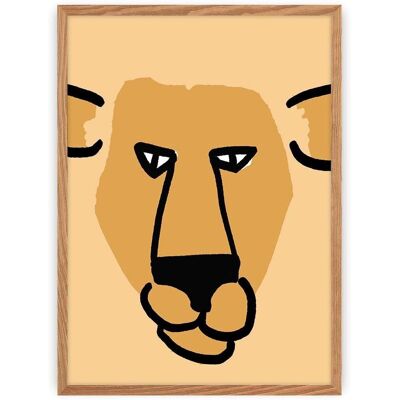 Yellow Tipi Obrazek Lion, 30 x 40 Yellow Tipi Obrazek Lion, 30 x 40