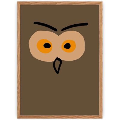 Yellow Tipi Obrazek Owl, 30 X 40 Yellow Tipi Obrazek Owl, 30 X 40