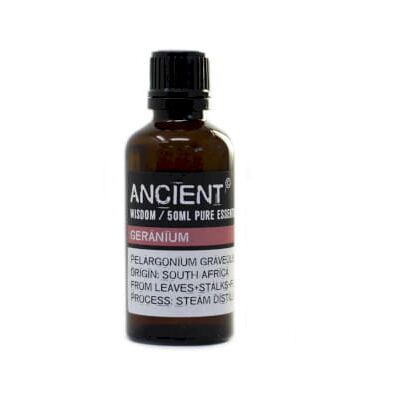 ANCIENT WISDOM Olejek Eteryczny Geranium (Bodziszek) 50 Ml ANCIENT WISDOM Olejek Eteryczny Geranium (Bodziszek) 50 Ml