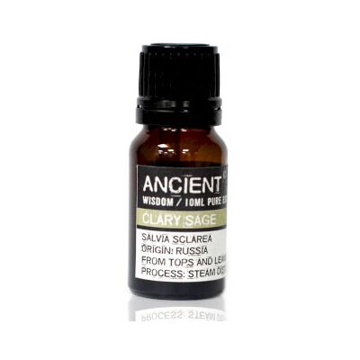ANCIENT WISDOM Olejek Eteryczny SZAŁWIA MUSZKATOŁOWA Clary Sage 100% - 10ml ANCIENT WISDOM Olejek Eteryczny SZAŁWIA MUSZKATOŁOWA Clary Sage 100% - 10ml