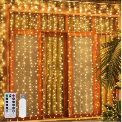 Inny producent Ollny Kurtyna Girlanda Świetlna Lampki Łańcuch 3X3M 300 Led Święta Dekoracj Inny producent Ollny Kurtyna Girlanda Świetlna Lampki Łańcuch 3X3M 300 Led Święta Dekoracj