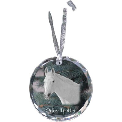 Orlov Trotter - kryształowa bombka ze zdjęciem, zdjęcia konia w krysztale, personalizowana zawieszka na choinkę marki Art-Dog Orlov Trotter - kryształowa bombka ze zdjęciem, zdjęcia konia w krysztale, personalizowana zawieszka na choinkę marki Art-Dog