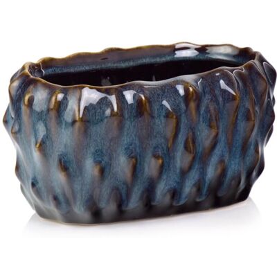 POLNIX Osłonka Doniczka Vintage Artystyczna - Rynna Ceramiczna 29x16x13 Cm POLNIX Osłonka Doniczka Vintage Artystyczna - Rynna Ceramiczna 29x16x13 Cm