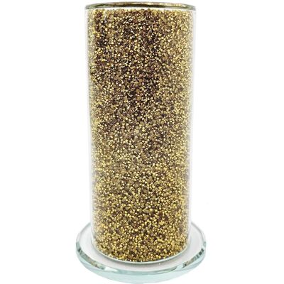 Madex Osłonka Flakon Wazon Donica Złoty Szklany Z Kryształkami Glamour Bj008 Madex Osłonka Flakon Wazon Donica Złoty Szklany Z Kryształkami Glamour Bj008