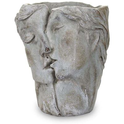 ART Osłonka na doniczkę Głowa Twarz Betonowa 22x19,5 ART Osłonka na doniczkę Głowa Twarz Betonowa 22x19,5