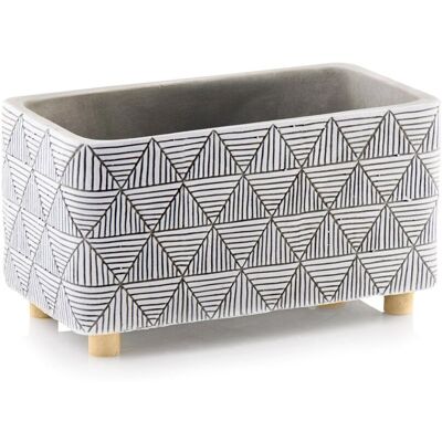 POLNIX OSŁONKA PODŁUŻNA DONICZKA BETONOWA - RYNNA NA NÓŻKACH 26X14X15 CM POLNIX OSŁONKA PODŁUŻNA DONICZKA BETONOWA - RYNNA NA NÓŻKACH 26X14X15 CM