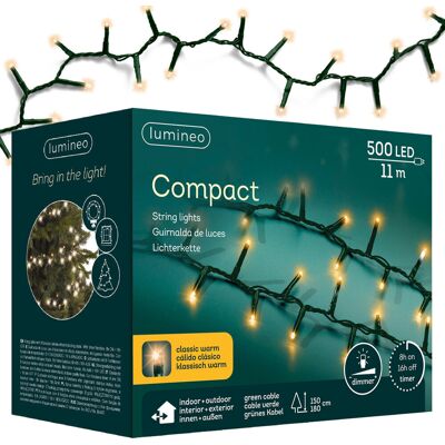 Kaemingk Oświetlenie Choinkowe Compact 500led 11m Klasyczny Biały - Zielony Kabel Kaemingk Oświetlenie Choinkowe Compact 500led 11m Klasyczny Biały - Zielony Kabel