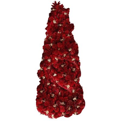 Rituali Domestici Ozdoba świąteczna w kształcie choinki Rossondoro - Czerwony, 40 cm Rituali Domestici Ozdoba świąteczna w kształcie choinki Rossondoro - Czerwony, 40 cm