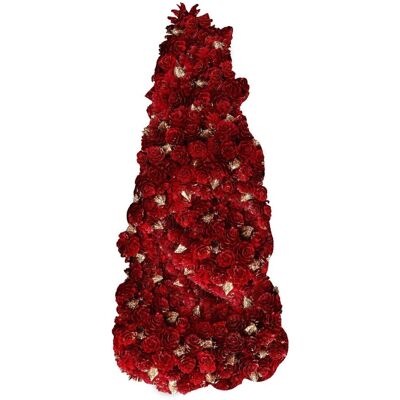 Rituali Domestici Ozdoba świąteczna w kształcie choinki Rossondoro - Czerwony, 50 cm Rituali Domestici Ozdoba świąteczna w kształcie choinki Rossondoro - Czerwony, 50 cm