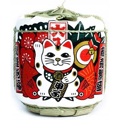 Inny producent Ozdobna makieta baryłki Taru sake Neko 43 cm Inny producent Ozdobna makieta baryłki Taru sake Neko 43 cm