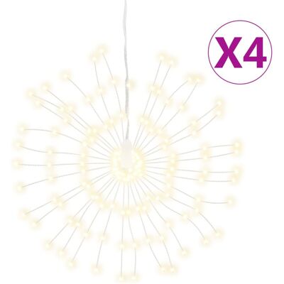 VMP Ozdoby świąteczne ze 140 lampkami LED, 4 szt, ciepła biel, 17cm VMP Ozdoby świąteczne ze 140 lampkami LED, 4 szt, ciepła biel, 17cm