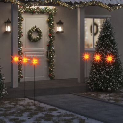 VMP Ozdoby świetlne LED z prętami, składane 3 szt., czerwone, 35 cm VMP Ozdoby świetlne LED z prętami, składane 3 szt., czerwone, 35 cm