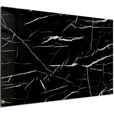 Panel ścienny dekoracyjny SPC WALL Marbet Design 40x70 cm Carrara black glossy 10 szt. Panel ścienny dekoracyjny SPC WALL Marbet Design 40x70 cm Carrara black glossy 10 szt.