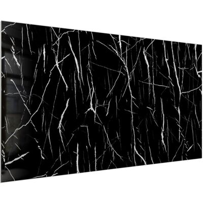 Panel ścienny dekoracyjny SPC WALL Marbet Design 60x120 cm Carrara black glossy 5 szt. Panel ścienny dekoracyjny SPC WALL Marbet Design 60x120 cm Carrara black glossy 5 szt.