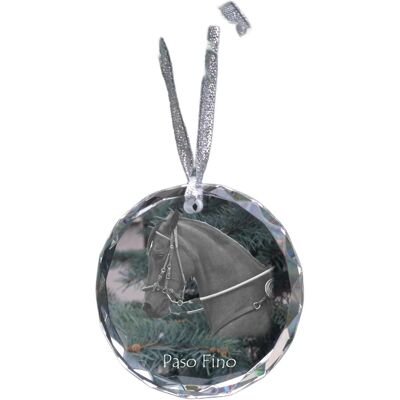 Paso Fino - kryształowa bombka ze zdjęciem, zdjęcia konia w krysztale, personalizowana zawieszka na choinkę marki Art-Dog Paso Fino - kryształowa bombka ze zdjęciem, zdjęcia konia w krysztale, personalizowana zawieszka na choinkę marki Art-Dog