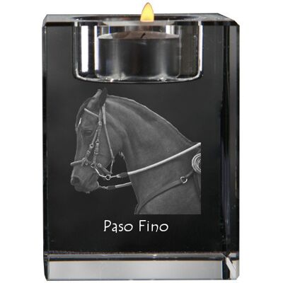 Paso Fino - świecznik ze zdjęciem kota, kryształowa podstawka na tealight, personalizowany prezent marki Art-Dog Paso Fino - świecznik ze zdjęciem kota, kryształowa podstawka na tealight, personalizowany prezent marki Art-Dog