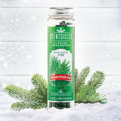 Scentsicles Biały Zimowy Świerk 6 szt - Patyczki zapachowe na choinkę Scentsicles Biały Zimowy Świerk 6 szt - Patyczki zapachowe na choinkę