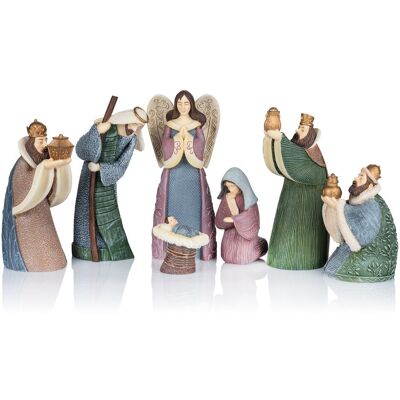 Święte Miasto Piękny ZESTAW figurek do szopki SZOPKA ręcznie malowane figurki świąteczna DEKORACJA na Boże Narodzenie Święte Miasto Piękny ZESTAW figurek do szopki SZOPKA ręcznie malowane figurki świąteczna DEKORACJA na Boże Narodzenie