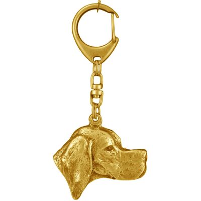 Pointer - pozłocony brelok do kluczy z psem, ozdoba torebki, luksusowy dodatek marki Art-Dog Pointer - pozłocony brelok do kluczy z psem, ozdoba torebki, luksusowy dodatek marki Art-Dog