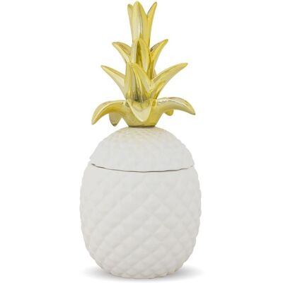 ART Pojemnik Ananas Ceramika Kolor Złoty Wys.33Cm ART Pojemnik Ananas Ceramika Kolor Złoty Wys.33Cm