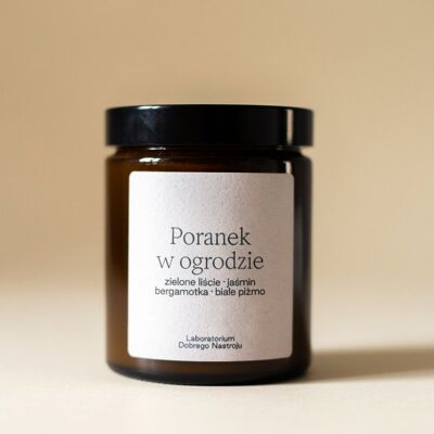 Poranek W Ogrodzie - Świeca Sojowa 180ml, Laboratorium Dobrego Nastroju Poranek W Ogrodzie - Świeca Sojowa 180ml, Laboratorium Dobrego Nastroju