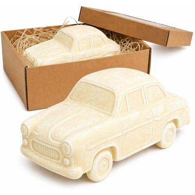 Inny producent Prezent Ceramiczna Skarbonka Syrenka Auto Klasyk PRL Dekoracja kolor ecru Inny producent Prezent Ceramiczna Skarbonka Syrenka Auto Klasyk PRL Dekoracja kolor ecru