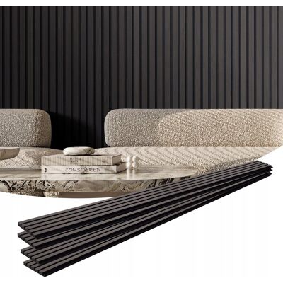 PROFESJONALNE PANELE AKUSTYCZNE VEVOR 2400X200MM PANELE ŚCIENNE CZARNE DĄB PROFESJONALNE PANELE AKUSTYCZNE VEVOR 2400X200MM PANELE ŚCIENNE CZARNE DĄB