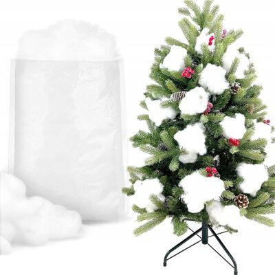 Inny producent PUSZYSTA BIAŁA WATA SZTUCZNY ŚNIEG OZDOBA DEKORACJA ŚWIĄTECZNA CHOINKA 150g Inny producent PUSZYSTA BIAŁA WATA SZTUCZNY ŚNIEG OZDOBA DEKORACJA ŚWIĄTECZNA CHOINKA 150g