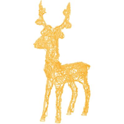 Springos Renifer Led ozdoba świetlna 100 Led dekoracja biały ciepły Springos Renifer Led ozdoba świetlna 100 Led dekoracja biały ciepły