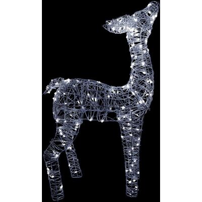 Inny producent Renifer świecący LED świąteczny ozdoba na święta dekoracja srebrna figurka 70 cm Inny producent Renifer świecący LED świąteczny ozdoba na święta dekoracja srebrna figurka 70 cm