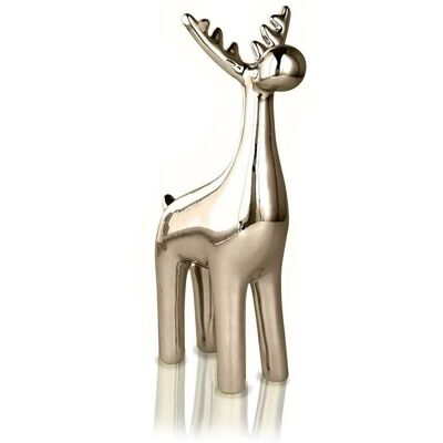 POLNIX Renifer Złoty Ceramiczny Figurka Do Dekoracji 23 Cm POLNIX Renifer Złoty Ceramiczny Figurka Do Dekoracji 23 Cm