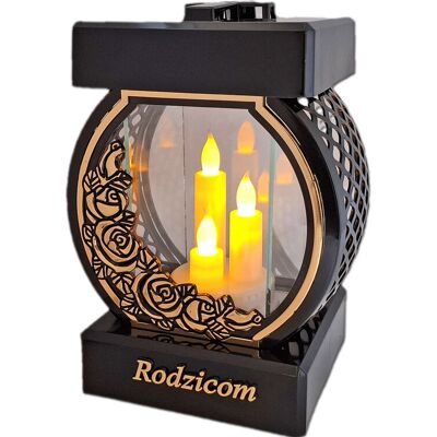 ILUMINI RODZICE RODZICOM ZNICZ LAMPION NA GRÓB KOŁO RTN RÓŻA RAM ZŁO+ŚWIECZNIK LED ILUMINI RODZICE RODZICOM ZNICZ LAMPION NA GRÓB KOŁO RTN RÓŻA RAM ZŁO+ŚWIECZNIK LED