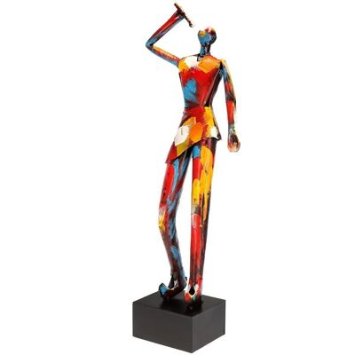 Rustykalne Uchwyt Rzeźba figurka metalowa PIOSENKARZ Rustykalne Uchwyt Rzeźba figurka metalowa PIOSENKARZ