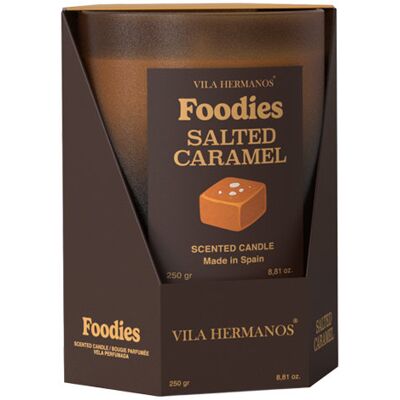 Salted & Caramel - Vila Hermanos - świeca świeczka sojowa zapachowa 250g - seria Foodies Salted & Caramel - Vila Hermanos - świeca świeczka sojowa zapachowa 250g - seria Foodies
