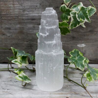 ANCIENT WISDOM Selenit - Naturalna Wieża 15 cm ANCIENT WISDOM Selenit - Naturalna Wieża 15 cm