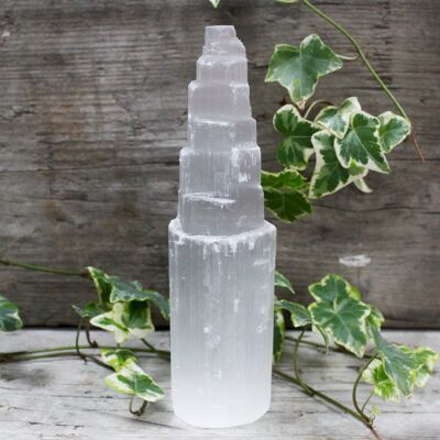 ANCIENT WISDOM Selenit - Naturalna Wieża 20 cm ANCIENT WISDOM Selenit - Naturalna Wieża 20 cm