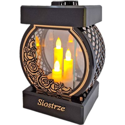 ILUMINI SIOSTRA SIOSTRZE ZNICZ LAMPION NA GRÓB KOŁO RTN RÓŻA RAM ZŁO+ŚWIECZNIK LED ILUMINI SIOSTRA SIOSTRZE ZNICZ LAMPION NA GRÓB KOŁO RTN RÓŻA RAM ZŁO+ŚWIECZNIK LED