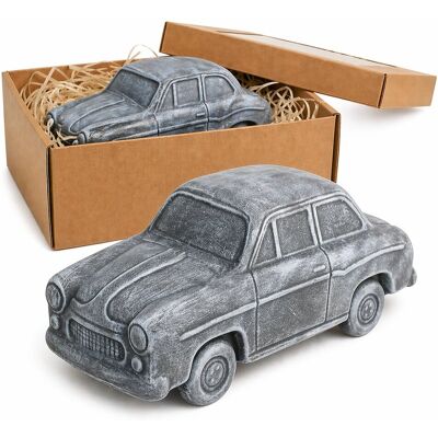 DROBO Skarbonka auto Syrenka ceramika dekoracja retro PRL prezent kolor szary DROBO Skarbonka auto Syrenka ceramika dekoracja retro PRL prezent kolor szary