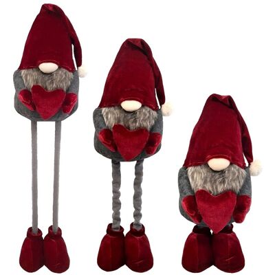 TopGift Skrzat Krasnal Regulowany Teleskopowy 95 - 50 Cm Czerwony Z Sercem TopGift Skrzat Krasnal Regulowany Teleskopowy 95 - 50 Cm Czerwony Z Sercem
