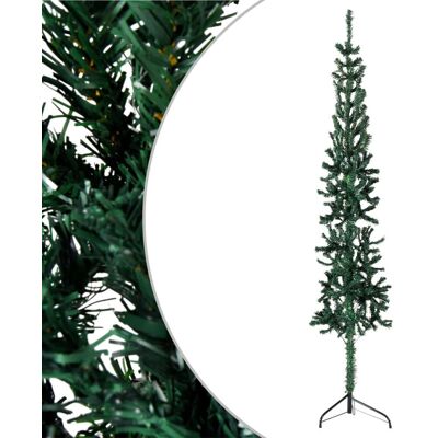 VMP Smukła choinka połówka ze stojakiem, sztuczna, zielona, 120 cm VMP Smukła choinka połówka ze stojakiem, sztuczna, zielona, 120 cm