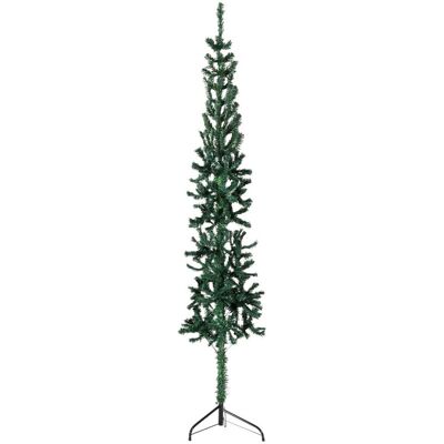 VMP Smukła choinka połówka ze stojakiem, sztuczna, zielona, 210 cm VMP Smukła choinka połówka ze stojakiem, sztuczna, zielona, 210 cm