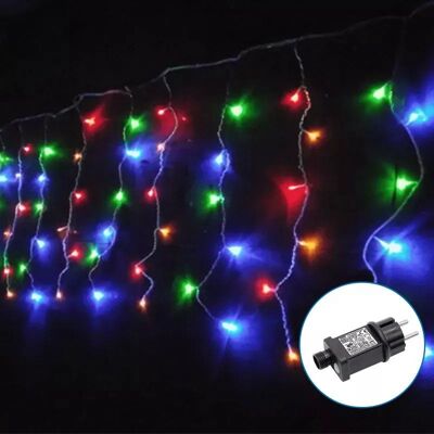 Aigostar Sople led 100 kolorowych lampek choinkowych na 5m sznurze z zasilaczem Aigostar Sople led 100 kolorowych lampek choinkowych na 5m sznurze z zasilaczem