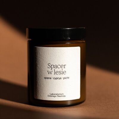 Spacer W Lesie - Świeca Sojowa 180 Ml, Laboratorium Dobrego Nastroju Spacer W Lesie - Świeca Sojowa 180 Ml, Laboratorium Dobrego Nastroju