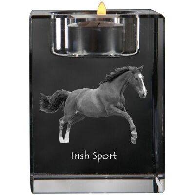 Sport irlandzki - świecznik ze zdjęciem kota, kryształowa podstawka na tealight, personalizowany prezent marki Art-Dog Sport irlandzki - świecznik ze zdjęciem kota, kryształowa podstawka na tealight, personalizowany prezent marki Art-Dog