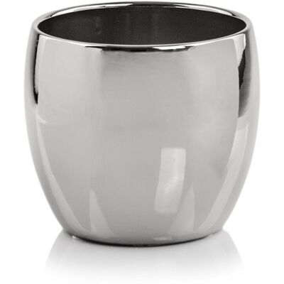 POLNIX Srebrna Osłonka Ceramiczna - Kula 20x20 Cm POLNIX Srebrna Osłonka Ceramiczna - Kula 20x20 Cm