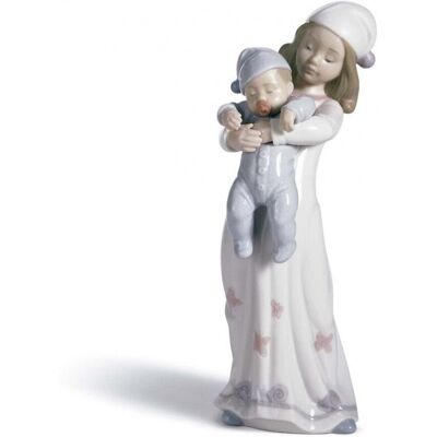 Lladro Statua Lladrò Going To Bed 01008019 Lladro Statua Lladrò Going To Bed 01008019