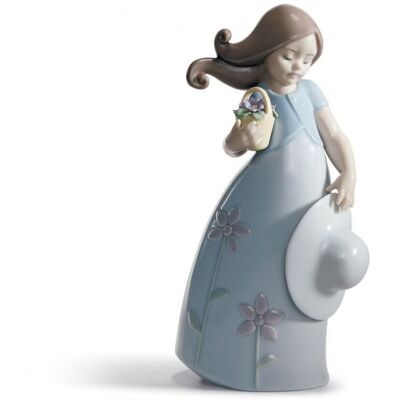 Lladro Statua Lladrò Little Violet 01008043 Lladro Statua Lladrò Little Violet 01008043